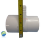 The manifold featured in this kit is Open on both ends.. One end receives a 2" Pipe or fitting that would measure 2 3/8" OD and on the other end glues inside of a 2" fitting that would measure 2 3/8" Inside Diameter..