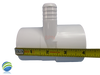 The manifold featured in this kit is Open on both ends.. One end receives a 2" Pipe or fitting that would measure 2 3/8" OD and on the other end glues inside of a 2" fitting that would measure 2 3/8" Inside Diameter..