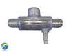 Flow Switch Tee Housing, Sundance and Jacuzzi Premium Replacement, 3/4" Barb x 3/4" Barb x 3/8" Barb