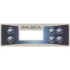 Balboa TP500 Rectangle Overlay Sticker, 6 button, 17183