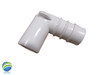 Barbed Adapter, 1/2" Spigot x 3/4 Barb, 90 Degree Elbow