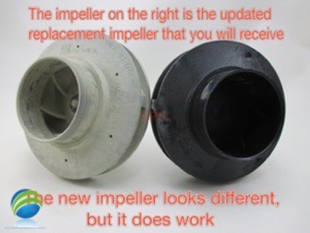 Waterway has re-designed the Executive impellers. New design is compatible with older wetends!
