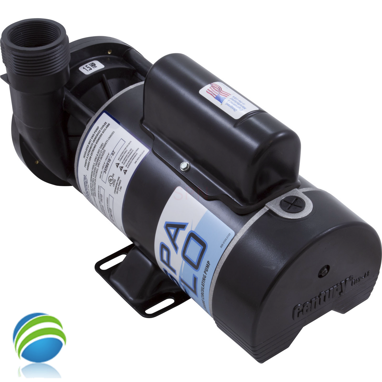 Waterway Spa-Flo II Pump Assembly - 1.5 HP, 115 Volt, 2 Speed