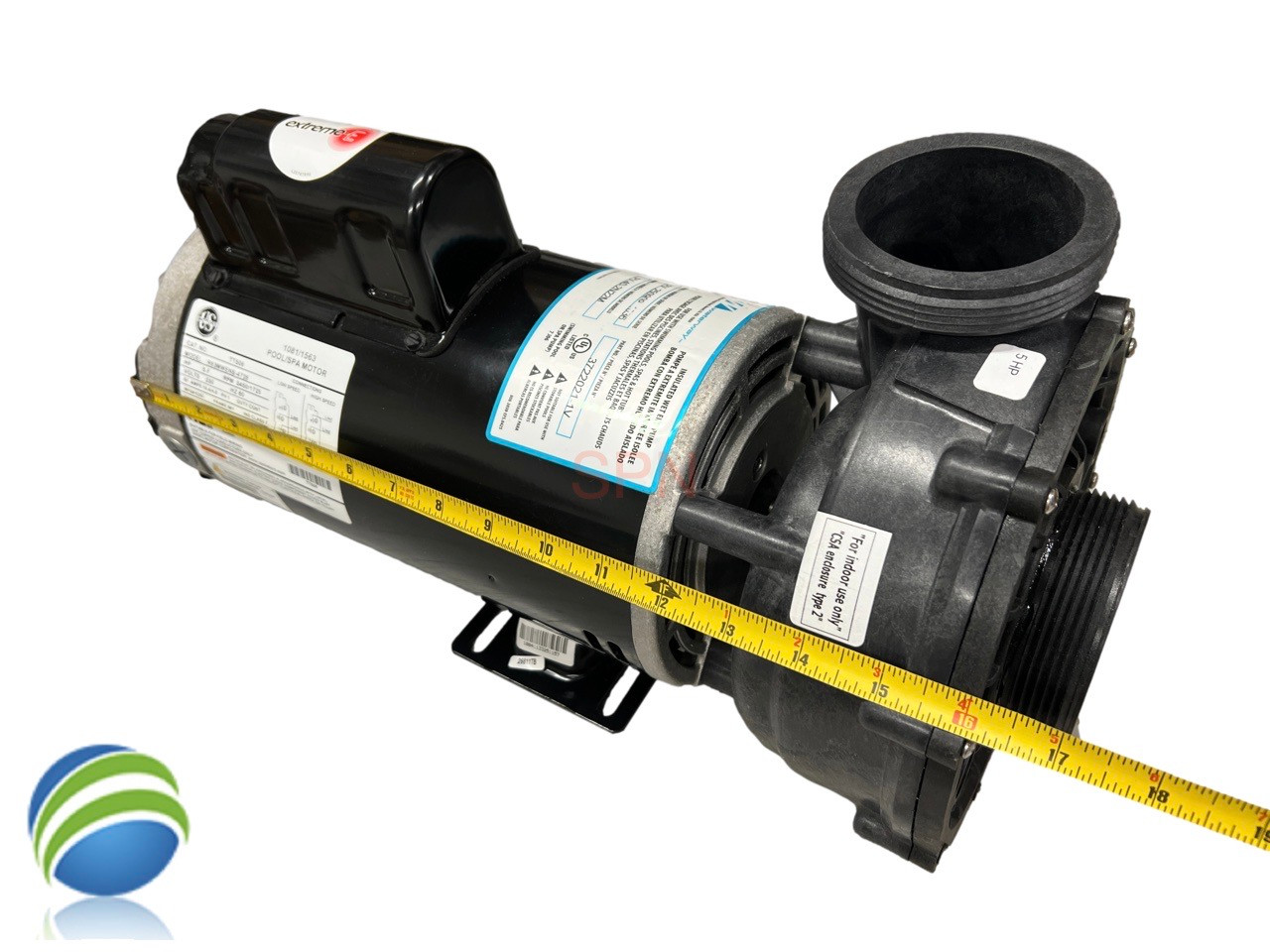 Waterway Viper Pump Assembly - 5.0 HP, 230 V, 2 Speed, 56Fr
