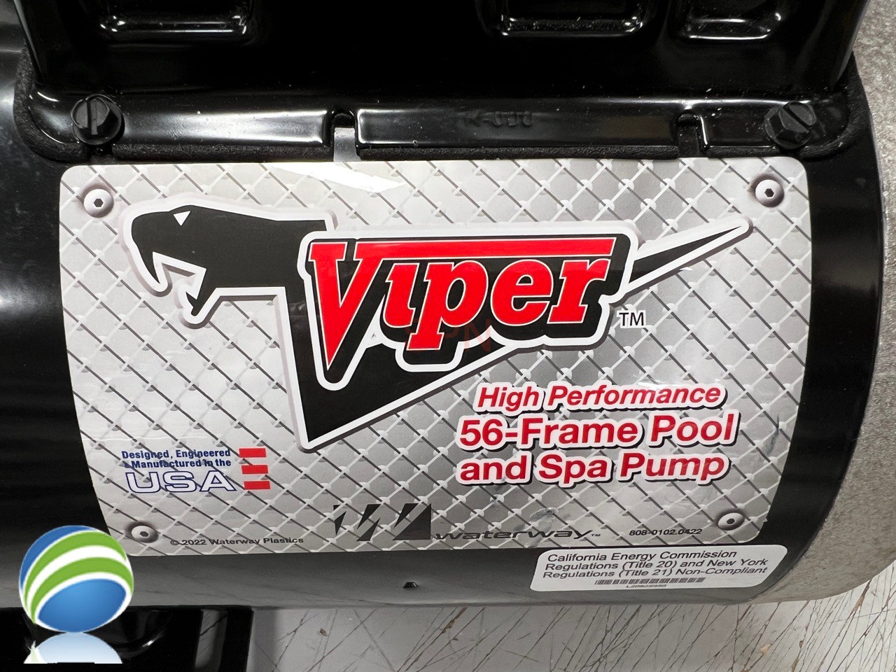 Waterway Viper Pump Assembly - 5.0 HP, 230 V, 2 Speed, 56Fr