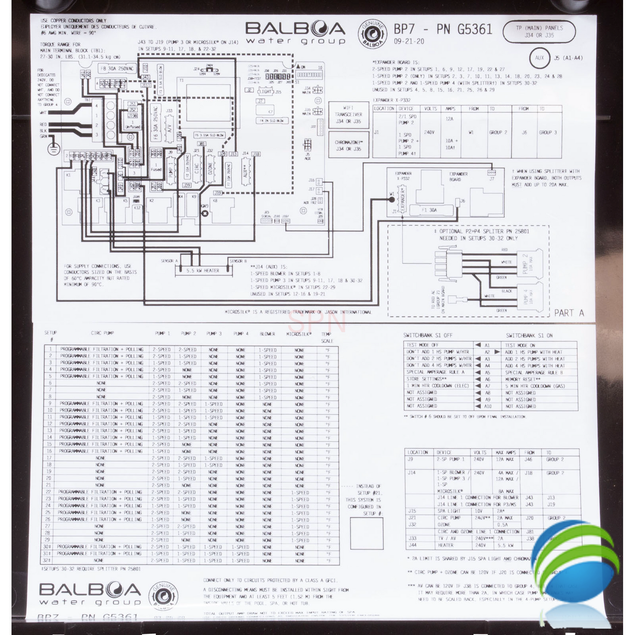 HydroQuip / Balboa Water Pro BP7 w/ 5.5 KW Slide Heater and TP600 Topside HydroQuip / Balboa Water Pro BP7 w/ 5.5 KW Slide Heater and TP600 Topside