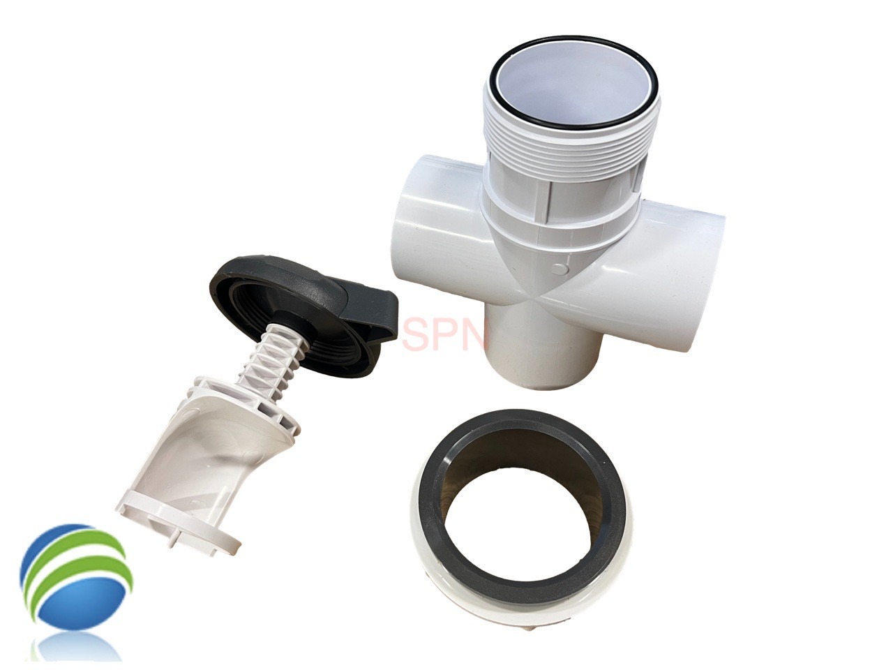 Diverter Valve Kit 3 3/4" Wide Cap Graphite Gray Hot Tub Spa 2" x 2" x 2" How To Video