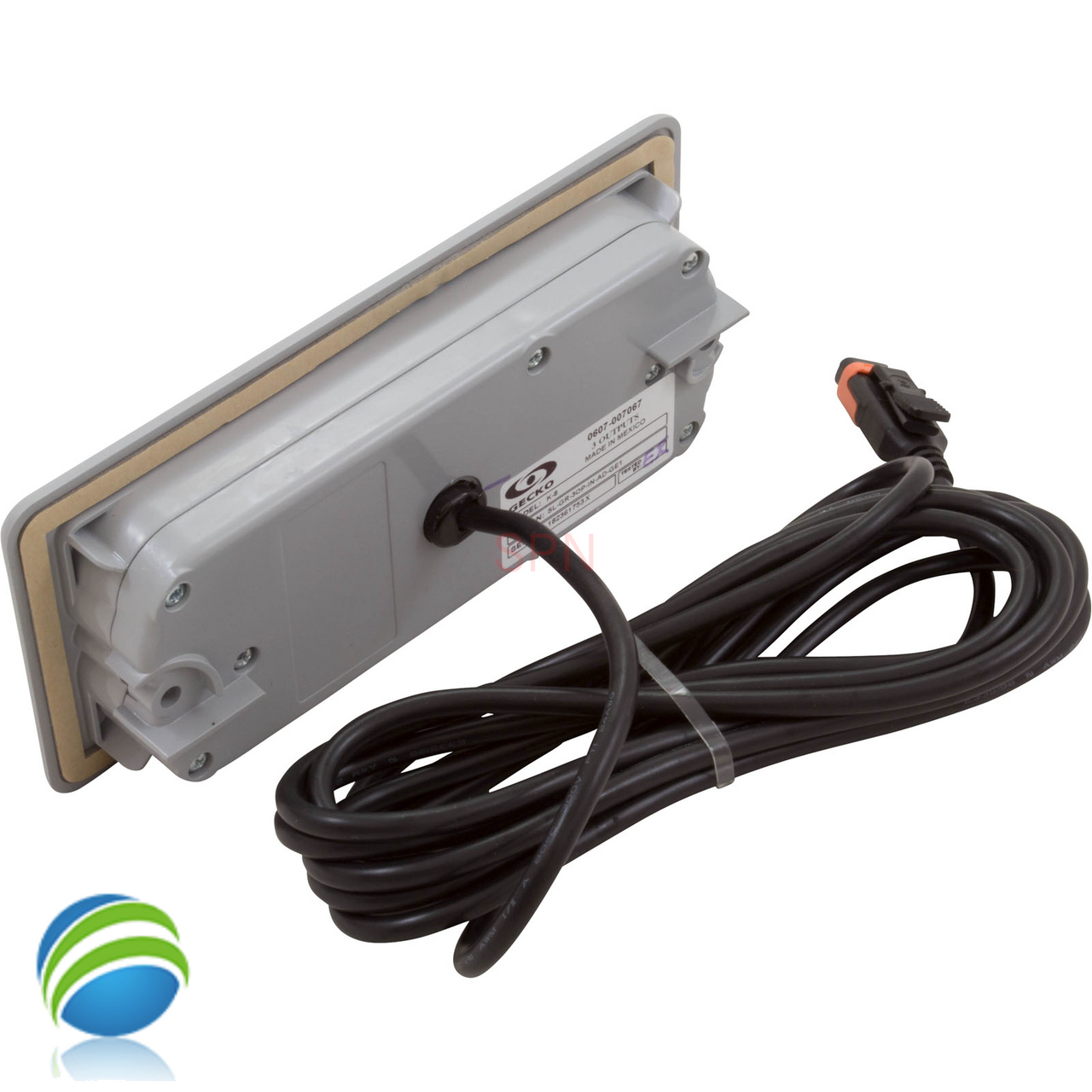 Gecko / Hydroquip In.K8 Rectangle Topside Control Panel, 8 Button