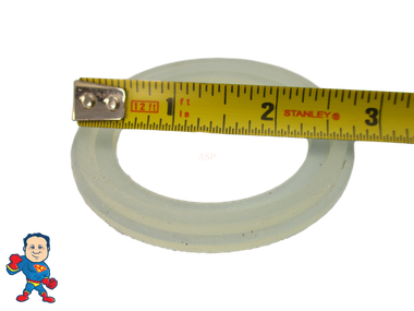 Hot Tub Spa 2" Heater or Pump Union Gasket Combo (1) 2 1/2" Lip & (1) 2 5/8" Lip Gasket