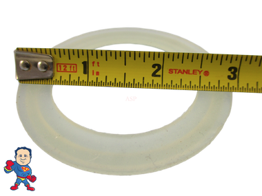 2 5/8" Lip Hot Tub Spa 2" Heater  or Pump Union Gasket CMP Video How To
Note: This Gasket is the exception not the rule so be sure you measure the lip on the gasket 2 5/8" Center to Center and the groove in your union for the lip to fit in.. If it is 2 1/