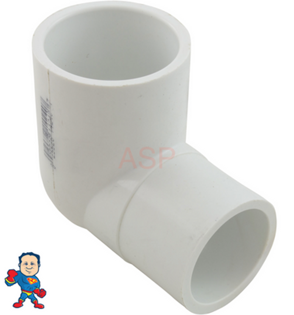 90 ELL 1 1/2" Street X 1 1/2" Slip Plumbing PVC Fitting