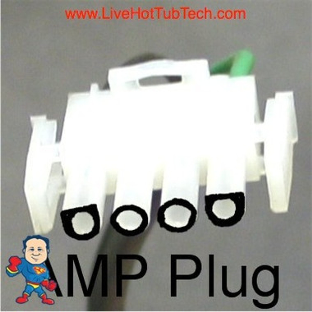 This is an example of the shape of this plug end. Note: Wire does not come with plug