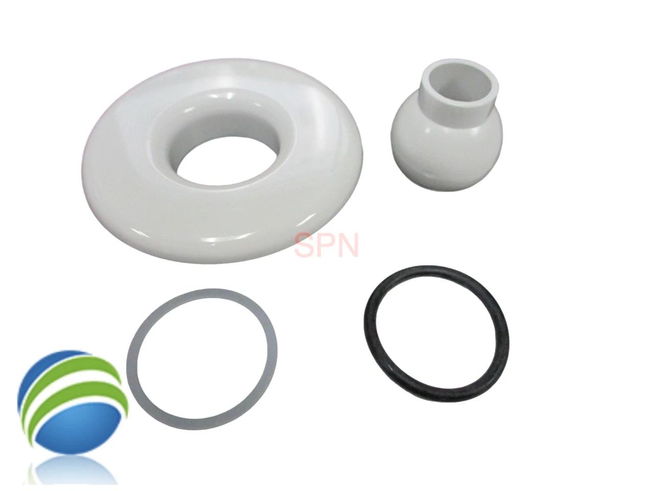 2 5/8" Garden Tub Jet Face Slimline Smooth White