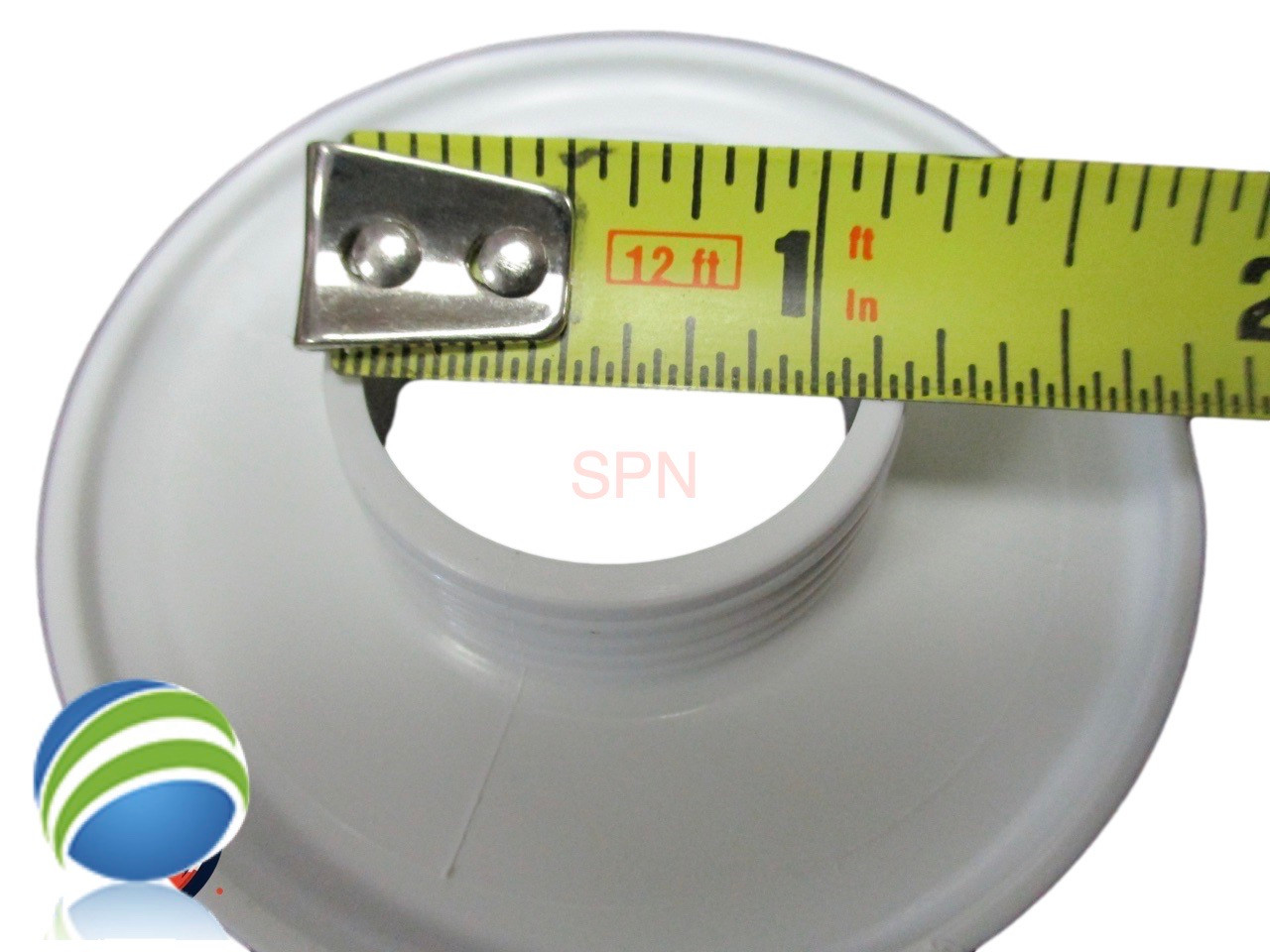 2 5/8" Garden Tub Jet Face Slimline Smooth White
