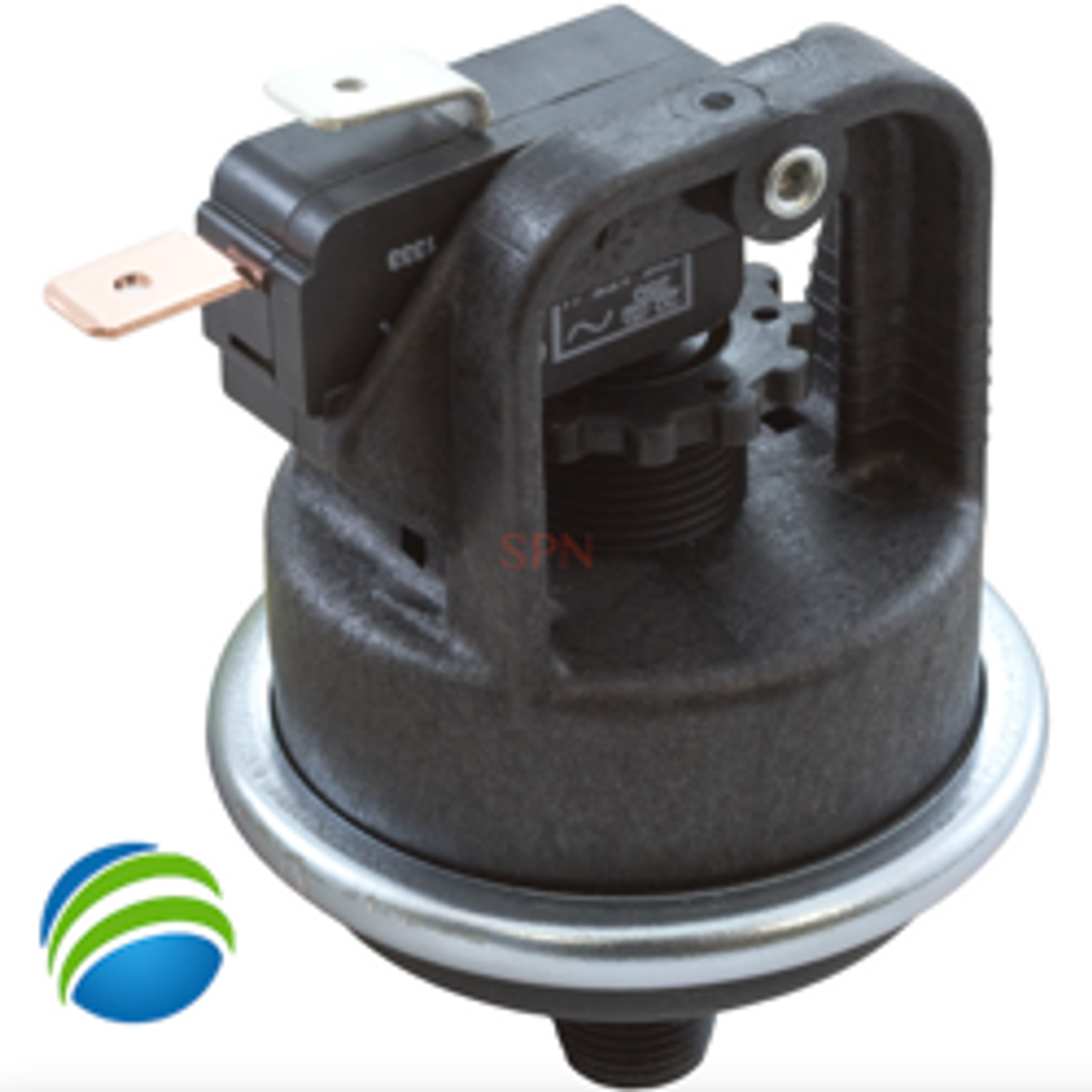 Pressure Switch, 25A, Tecmark, 1/8"mpt, SPNO, Plastic, High Amperage