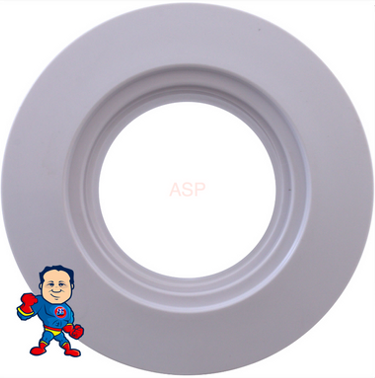 Inlet Fitting, 2-3/8" Hole Size, 1-1/2"fpt x 1-1/2"fpt, w/Gasket, Nut, Swimming Pool Wall Fitting