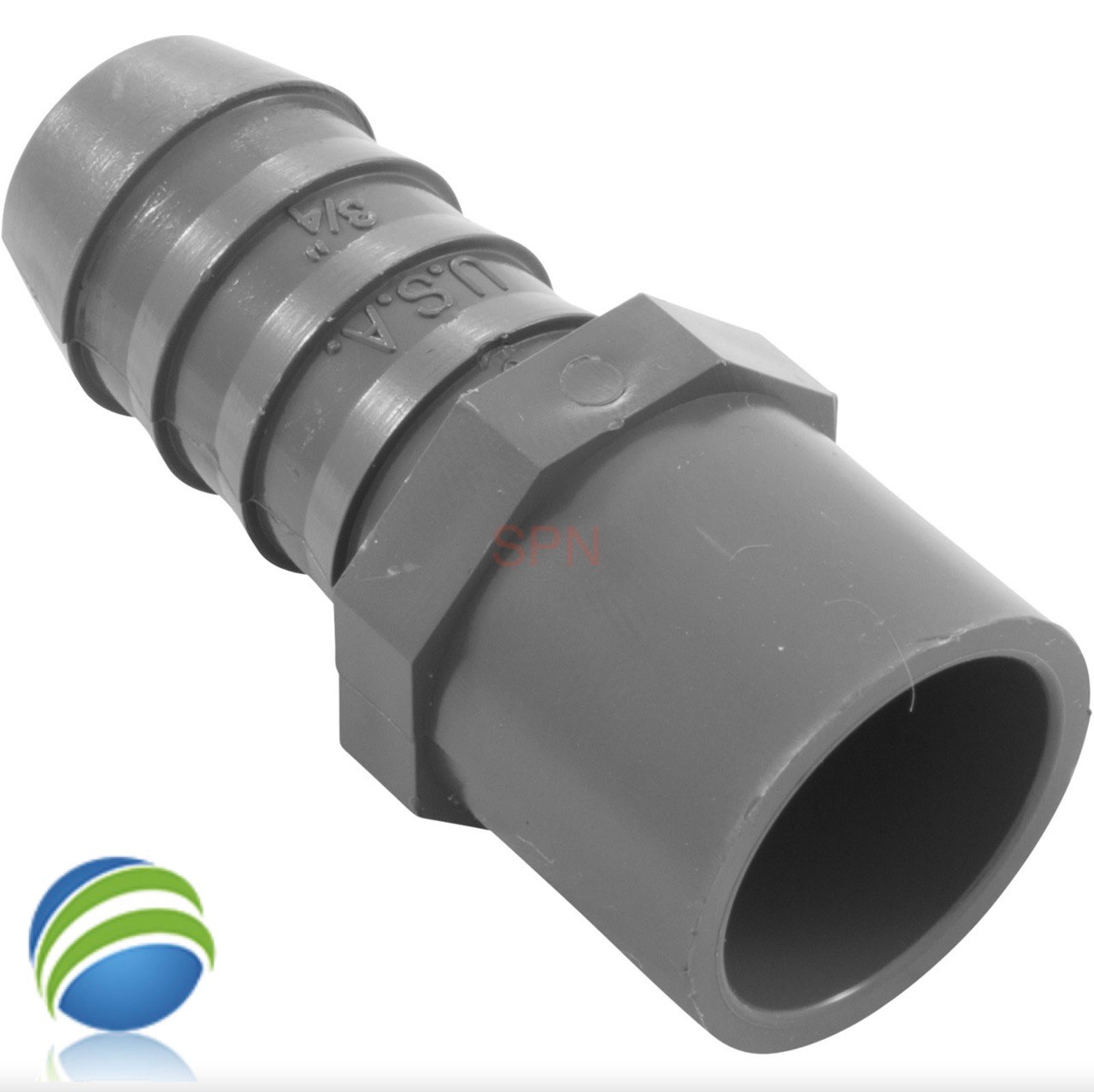 Barb Adapter 1/2" Slip or 3/4" Spigot x 3/4" Barb