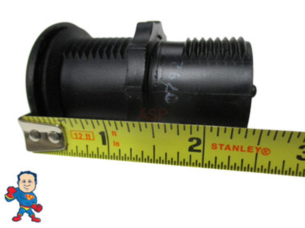 Air Button, TDI 3428, Low Profile, 1-1/4" Hole  Size, 1-5/8" Face Diameter, Black