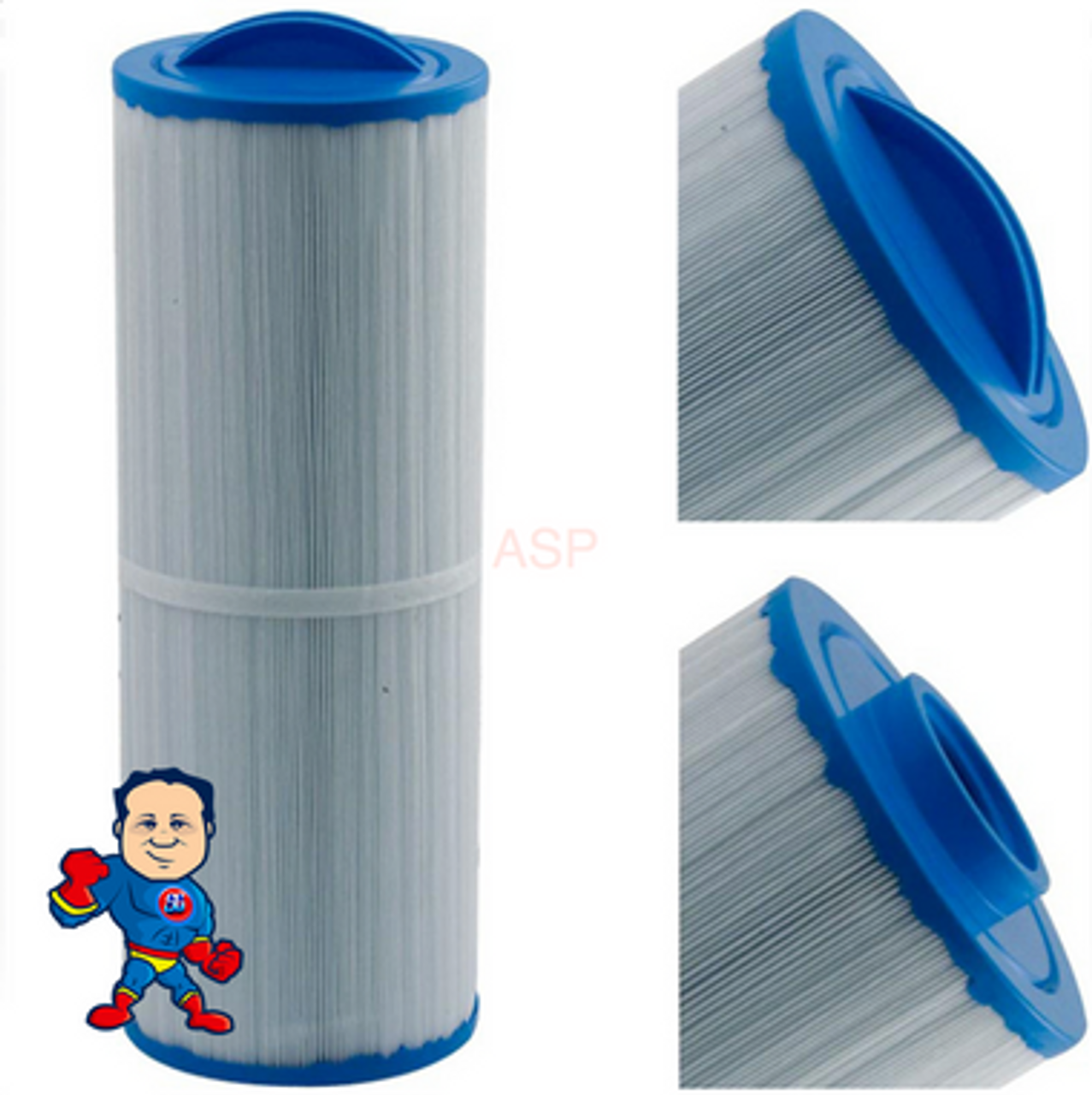 Filter, Cartridge, 50sqft,  2"female SAE Thread, 4-15/16", 13-1/2", Fits Some Four Winds Spas