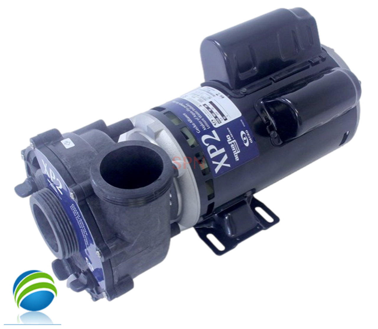 Complete Pump, Watkins, 36674, 2.5HP, 230v, 2-spd, 48frame, 2", 1 or 2 speed 10.0A
The Suction and Pressure Sides measures about 3" Edge to Edge..