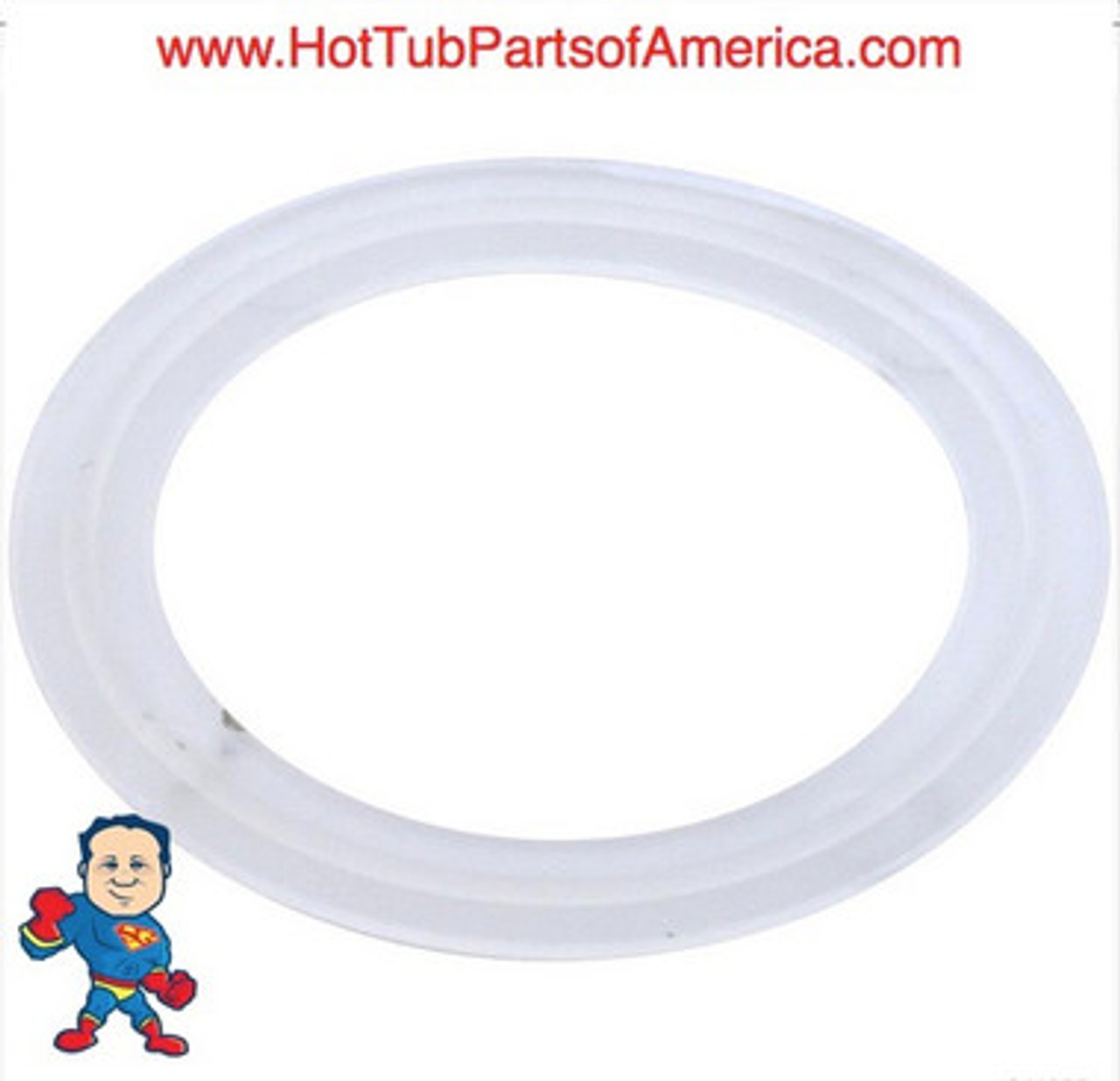 This repair will require this Gasket sold separately you can find it n the list of parts in the description area.. 
Wall Fitting Gasket, BWG/Pent Luxury Micro Jet
HTP55-110-1290 
Do not get this confused with the luxury jet gasket it it too large..