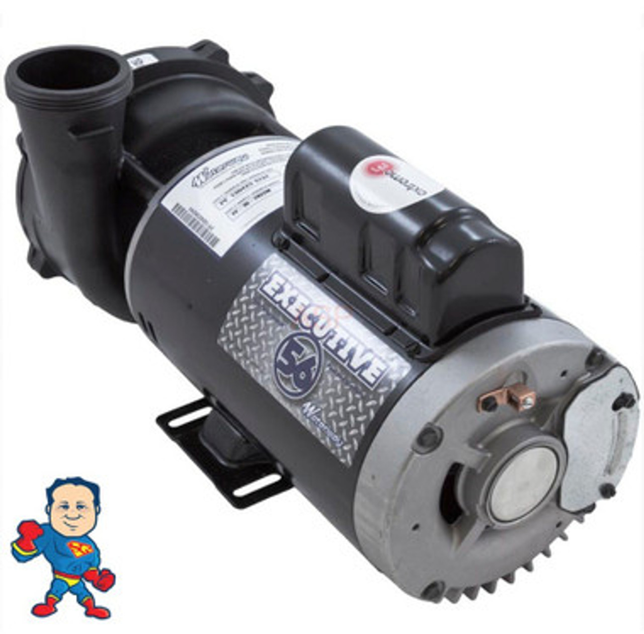 Pump, Waterway Executive, 4.0hp, 230v, 2-spd, 56fr, 2-1/2" x 2"