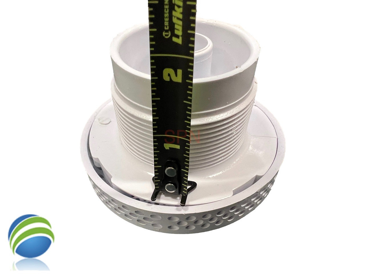 Suction Assembly,WW , 3-1/2" Hi-Flow, 2-3/8"hole size,1-1/2"s,White ,w/o Vacuum Break