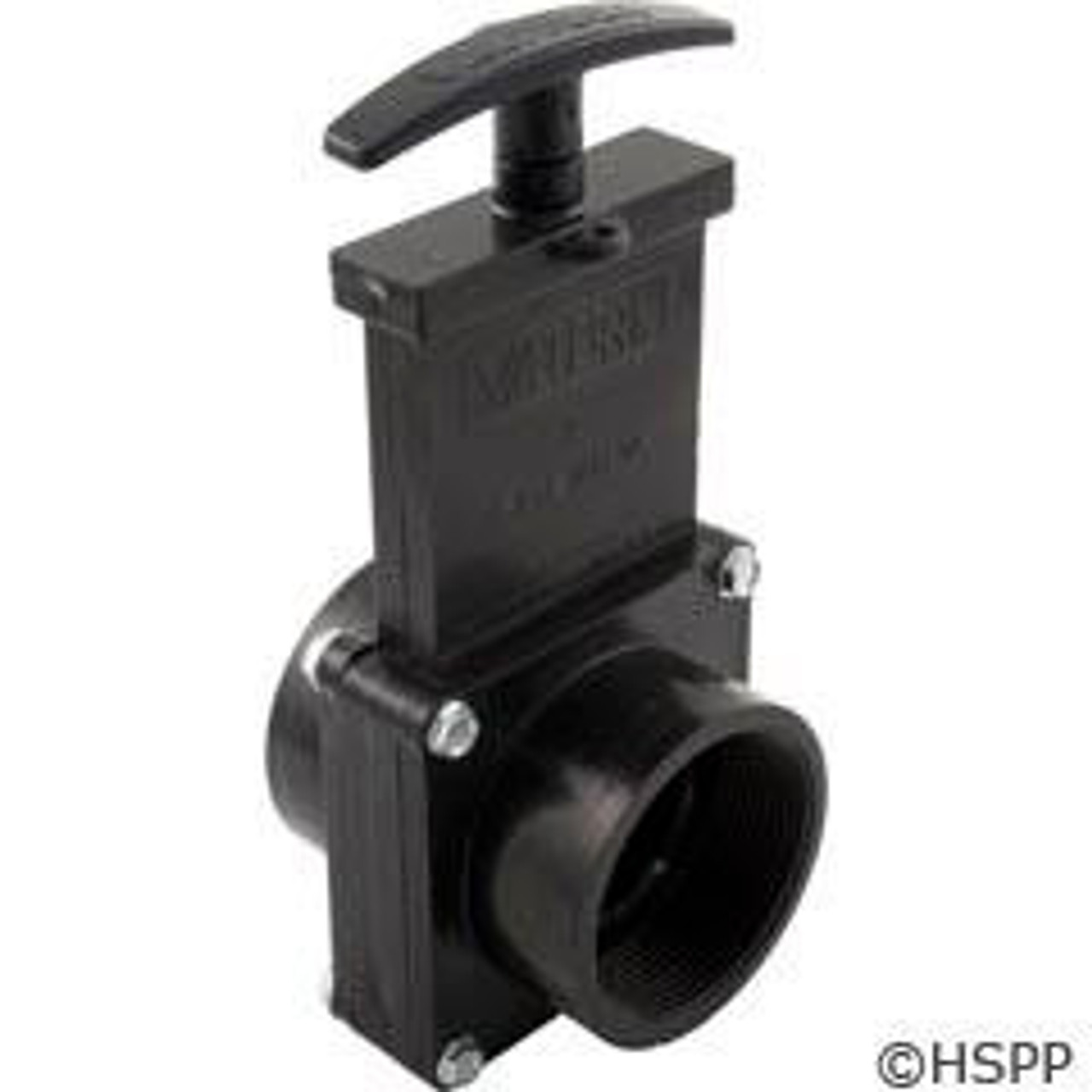 Gate Valve, 3 pc, Valterra, 2"fpt x 2"fpt, 40psi, Black