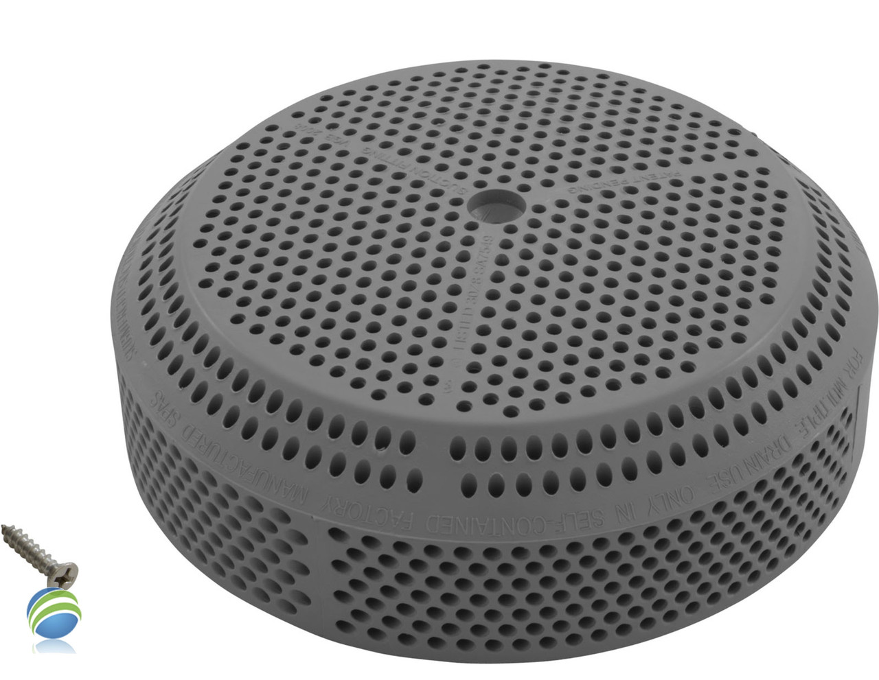 Suction Cover, G & G, 4-3/4" diameter, 211 gpm, Gray, Return