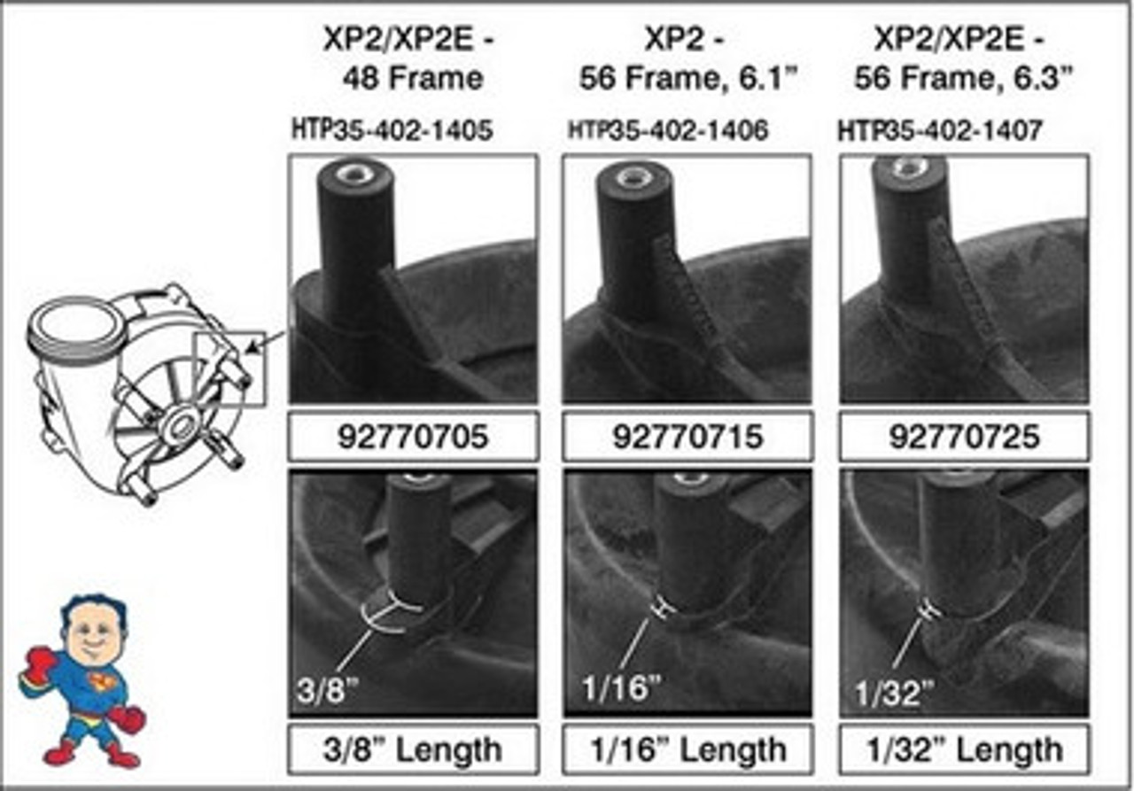 Complete Wet End, Aqua-Flo ,XP2, Xp2e, 1.5HP, 2"x 2" , 48fr, fits Motors with 9.0A/230V 11.0A/115V