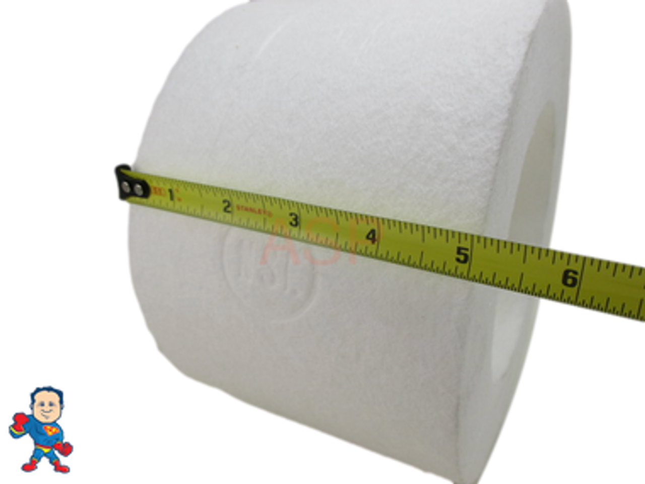 Sundance, Filter, Cartridge, 4-7/8" Hole Size, 7-3/4" Wide, 5" Deep, Toilet Paper Roll Style