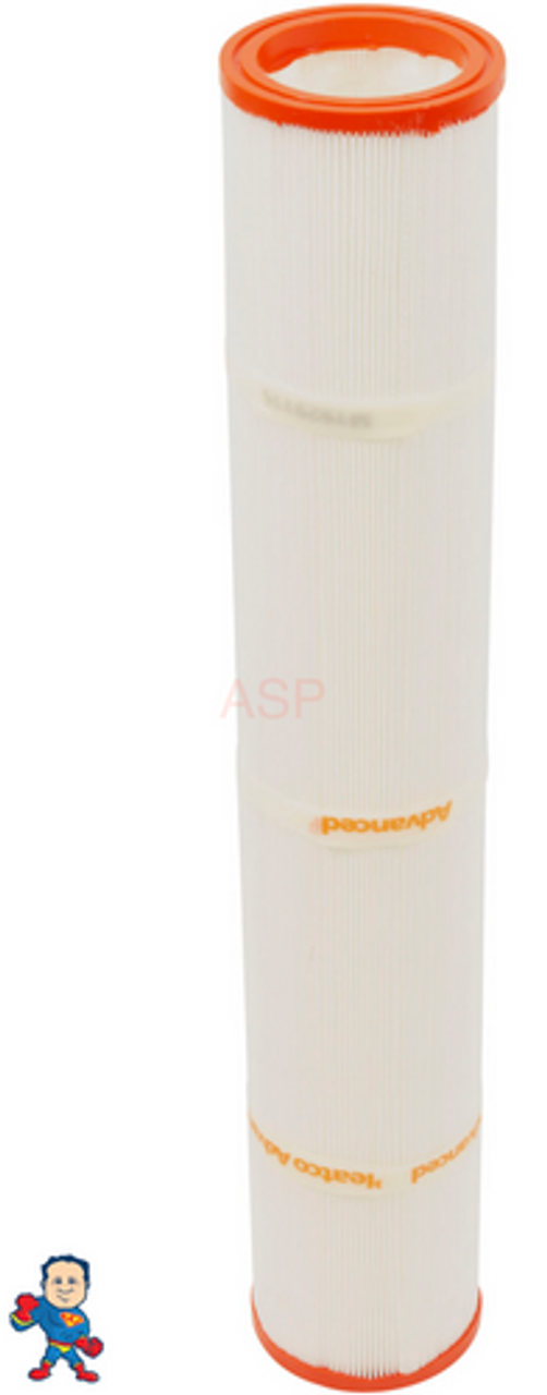 Filter Cartridge, 9sqft, 2-1/8"ot, 2-1/8"ob, 2-7/8", 17-1/16", Emerald Spa