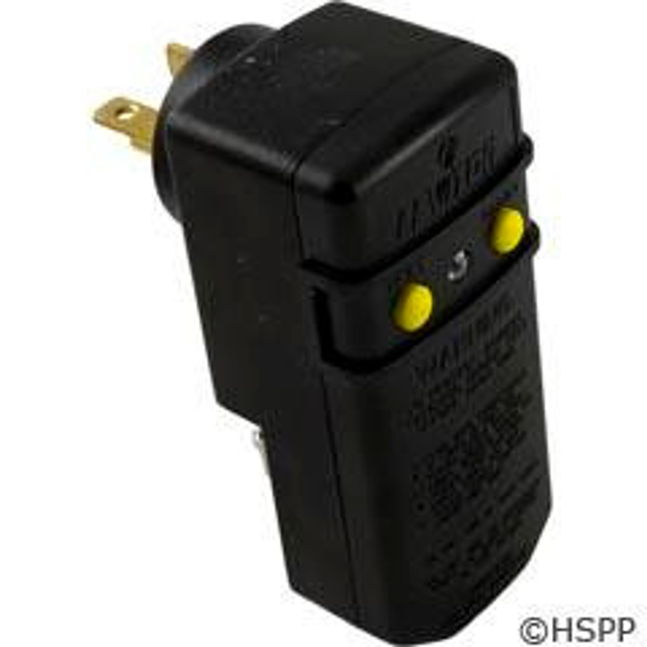 GFCI, Leviton, 20A, SPST, Right Angle Plug