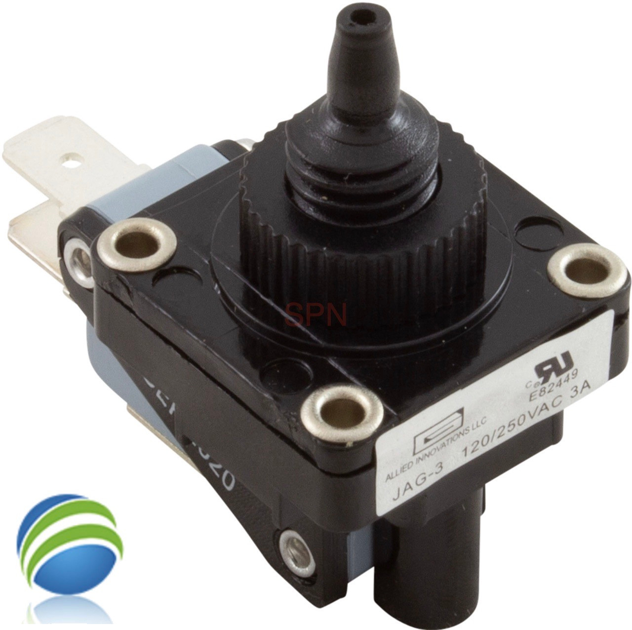 Air Switch, Brett Aqualine, Jag3, SPDT, 3A, threaded, momentary
Note: This switch is obsolete you will receive the correct replacement in another brand..