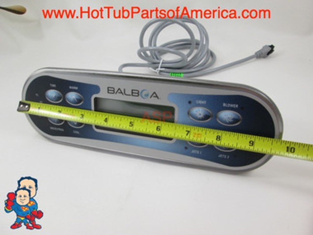Balboa, ML700, Molex Plug, (2) Pumps, Blower, Light, Temp Up & Down, Time, Mode/Prog