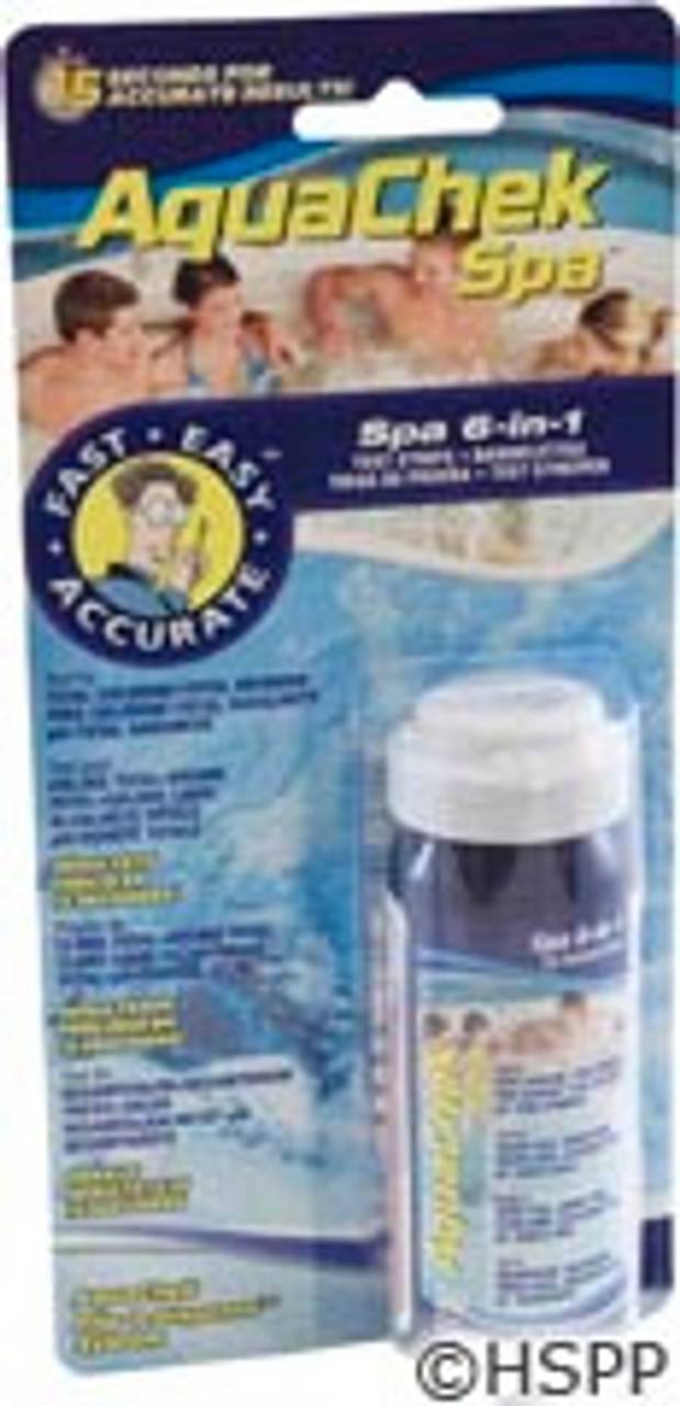 Test Strips, AquaChek Spa, 6-in-1 Test Strips (50 strips)