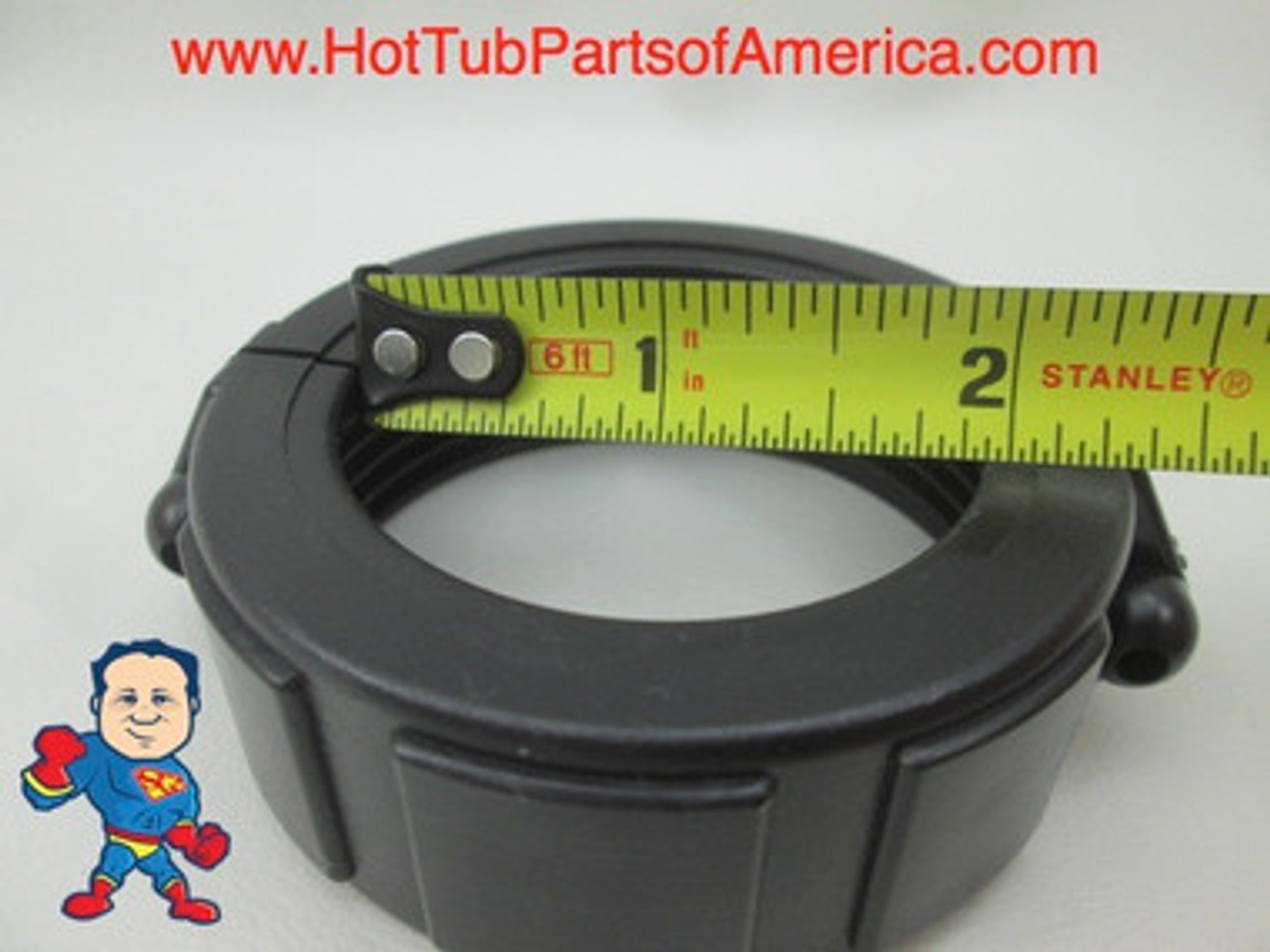 Heater Union Tailpiece, 1-1/2"mbt x 1-1/2"s, w/Split Nut