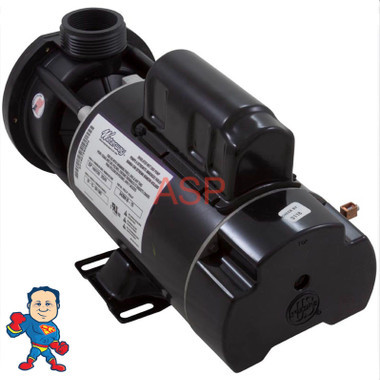 Waterway E Series Spa Pump | 2 Speed 1.0HP 115V 48-Frame Center