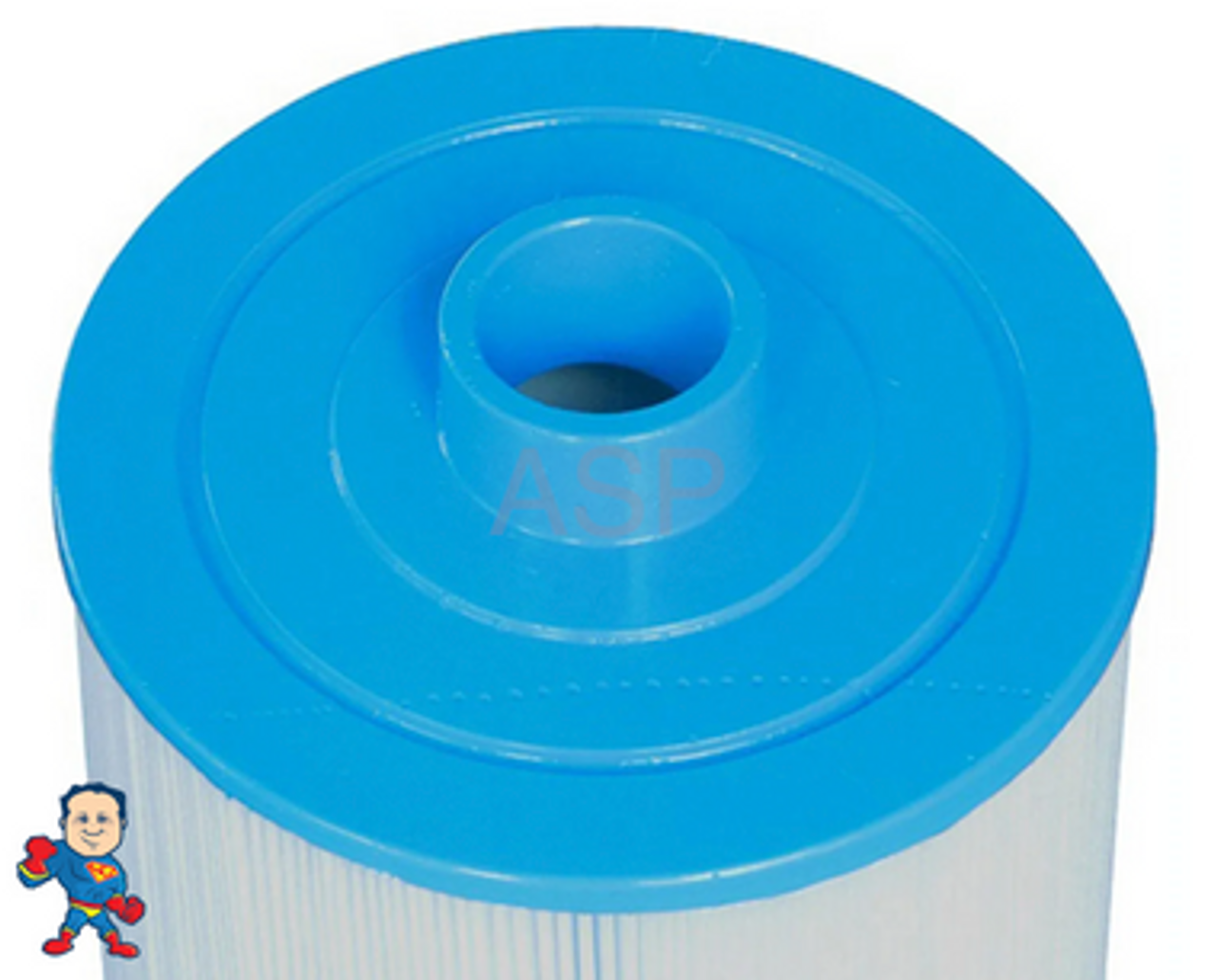 Filter, Cartridge, 50sqft, 2-1/16"ot, 2"male slip barb, 8" Wide, 9" Tall, Coleman and Maax