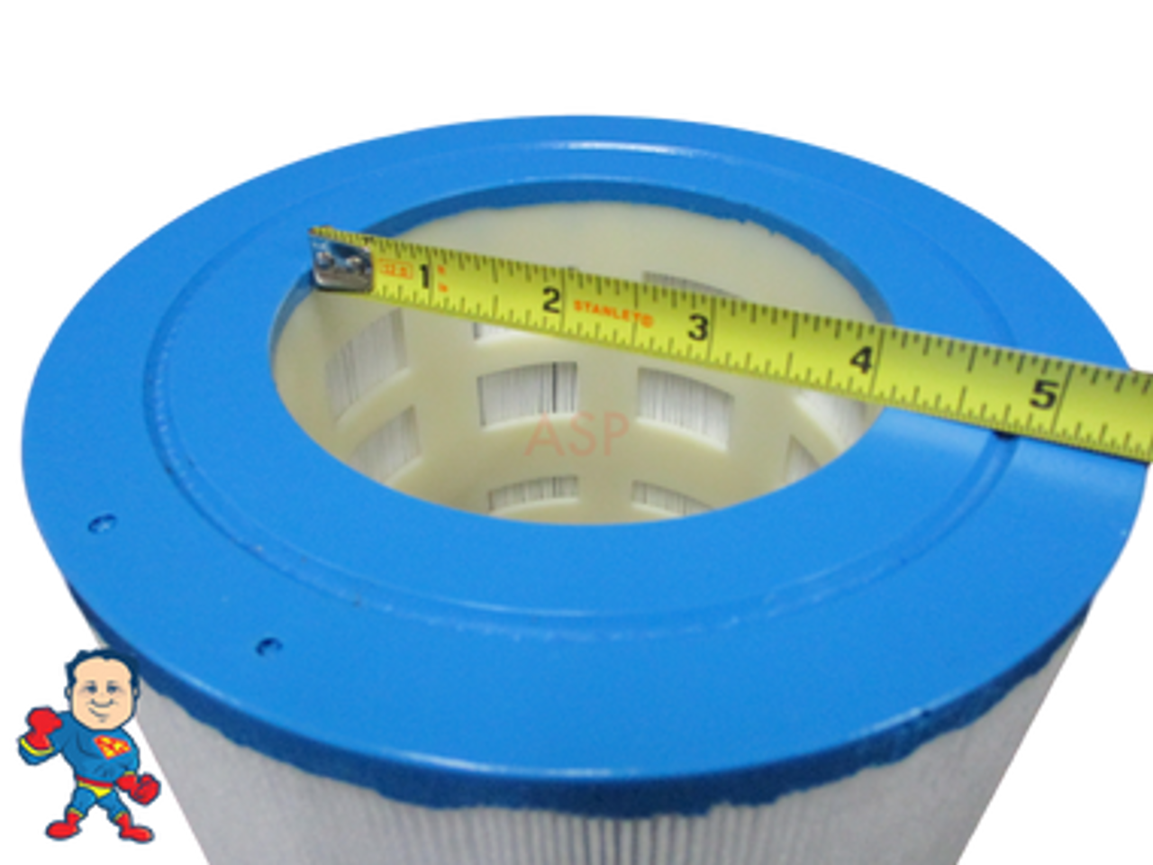 Filter Cartridge,  7 1/4"Tall x 7" Across 4" Hole Master Spa Down East 2002-2003