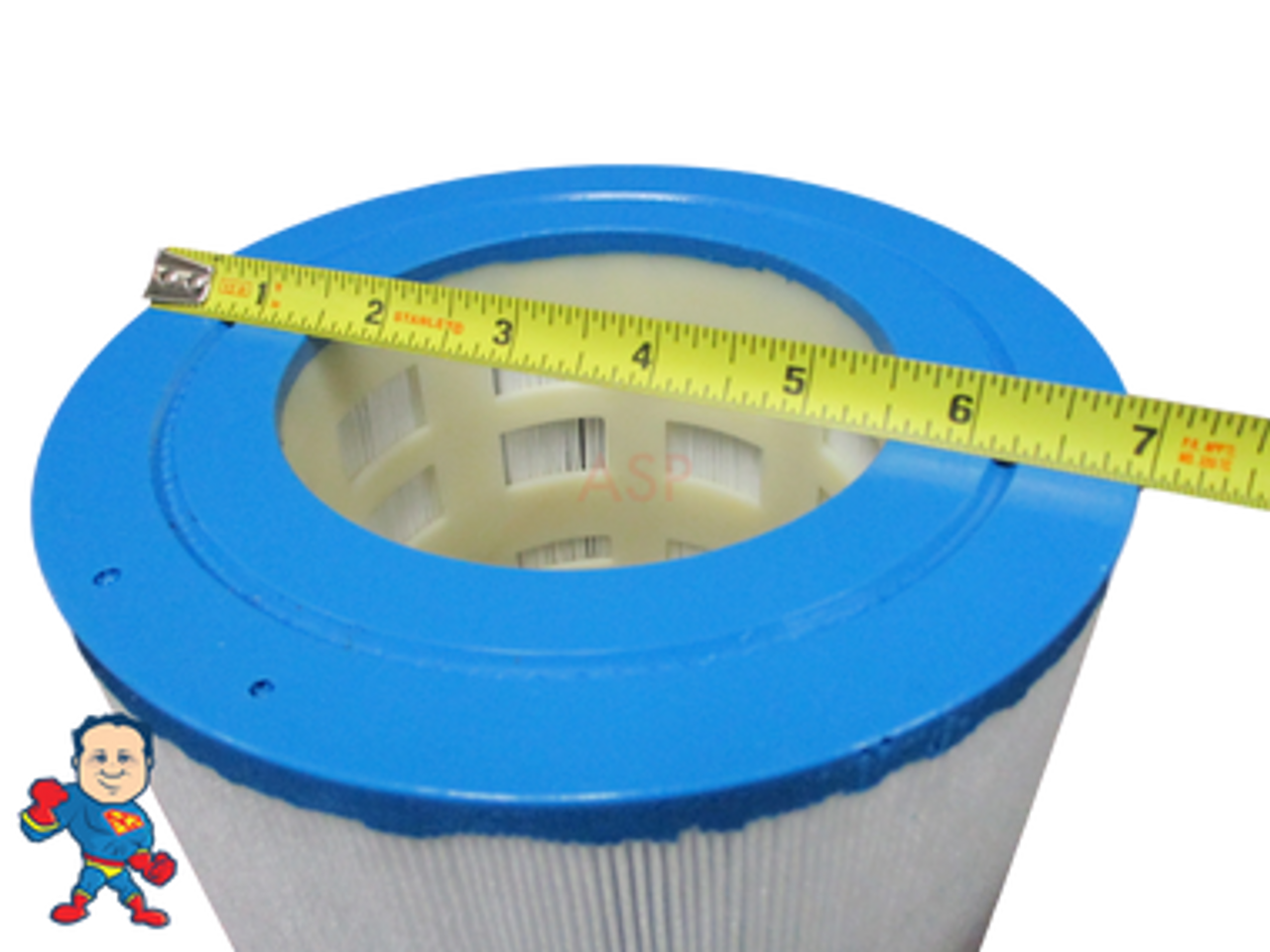 Filter Cartridge,  7 1/4"Tall x 7" Across 4" Hole Master Spa Down East 2002-2003