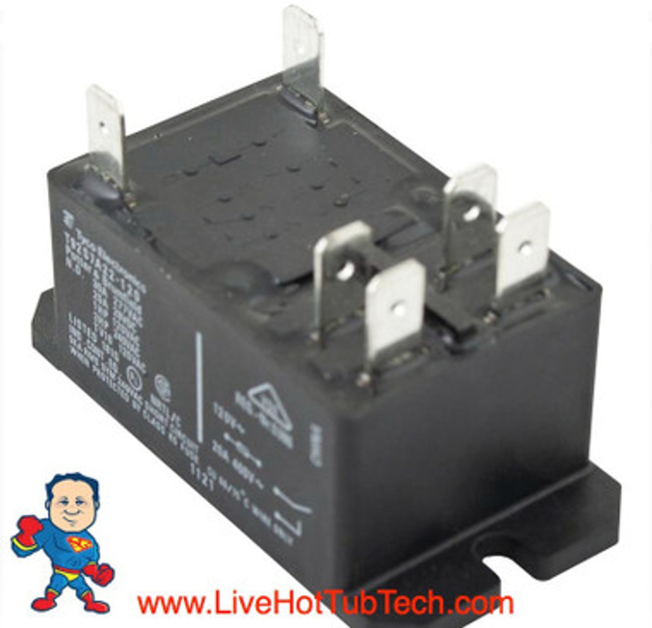 Relay, T-92, DPST, 30A, 115v, Coil