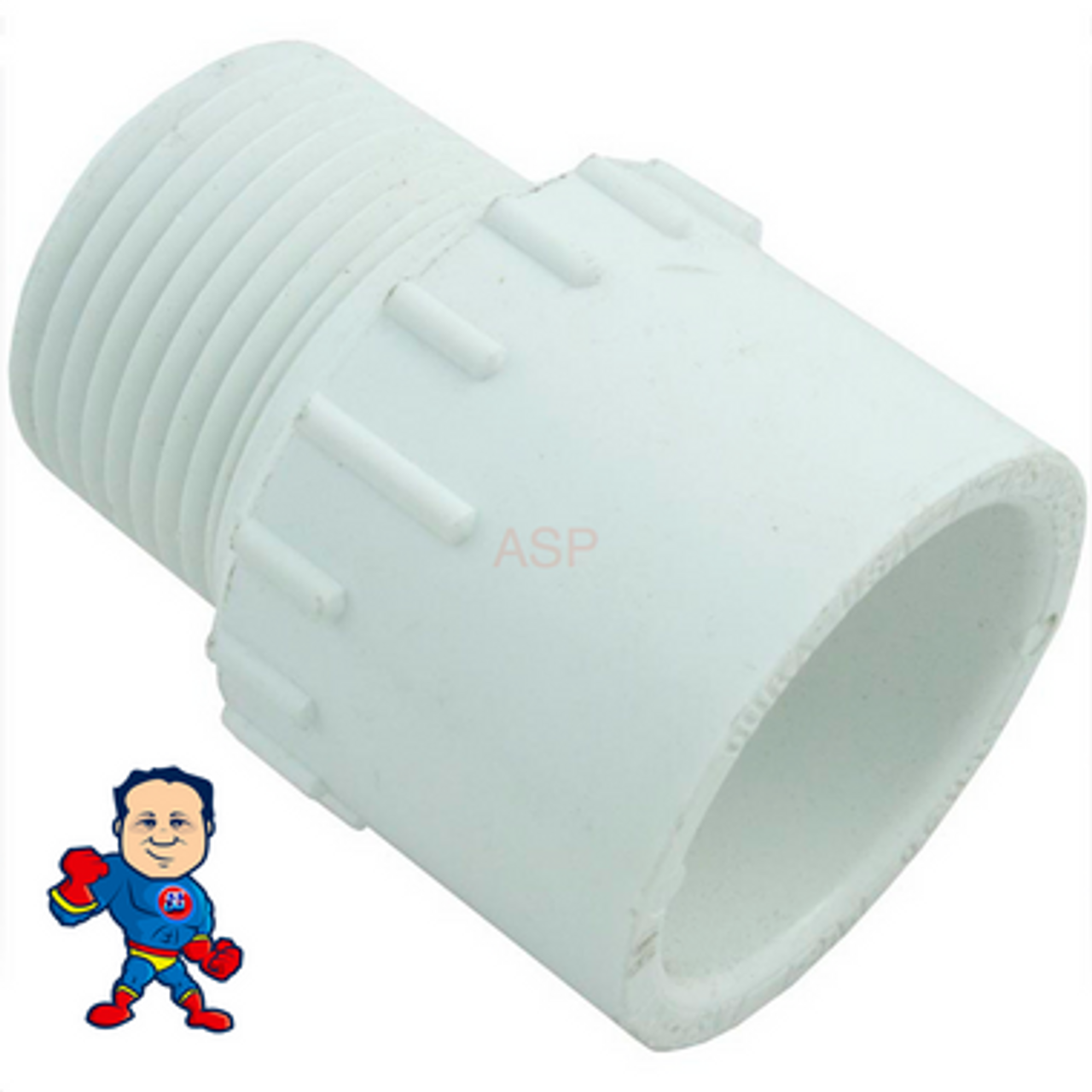 Male Pipe Fitting, Adapter, 1" Slip x 1" MPT