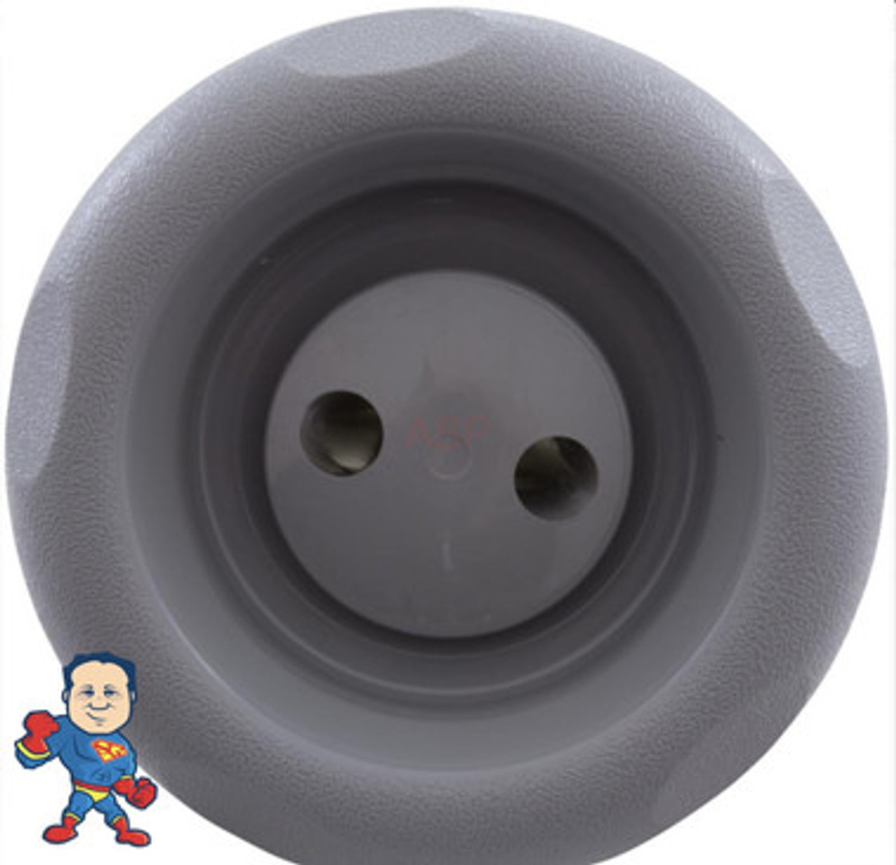 Jet Internal, Pentair, Cyclone Jet, 5" face diameter, Twin Roto, 5 Scallop, Dark Gray