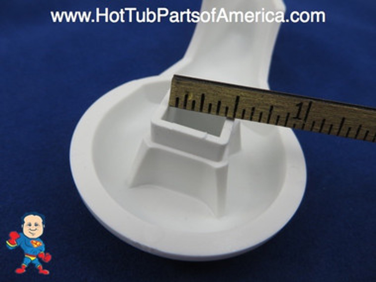 Spa Hot Tub Diverter Handle Knob 4" Long 2" Wide White How To Video