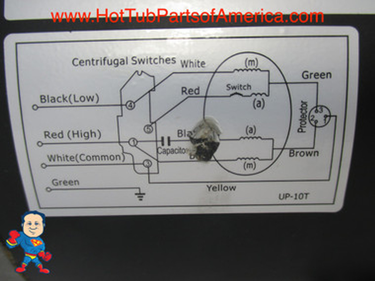 When putting your cord back on the new pump note C= Common or the White Wire, L= Low Speed and is usually the Black Wire and rarely the Red Wire, H=High Speed and is usually the Red Wire but occasionally the Black, Green = Ground or the Green wire. They way you can tell if you have it wired correctly is when you power up the pump should go into Low Speed First. If it goes into High Speed you need to power down and reverse the red & black wires and power back up and verify it goes into Low Speed first. If you leave it wrong it will overheat and damage the Hot Tub especially during warm weather...