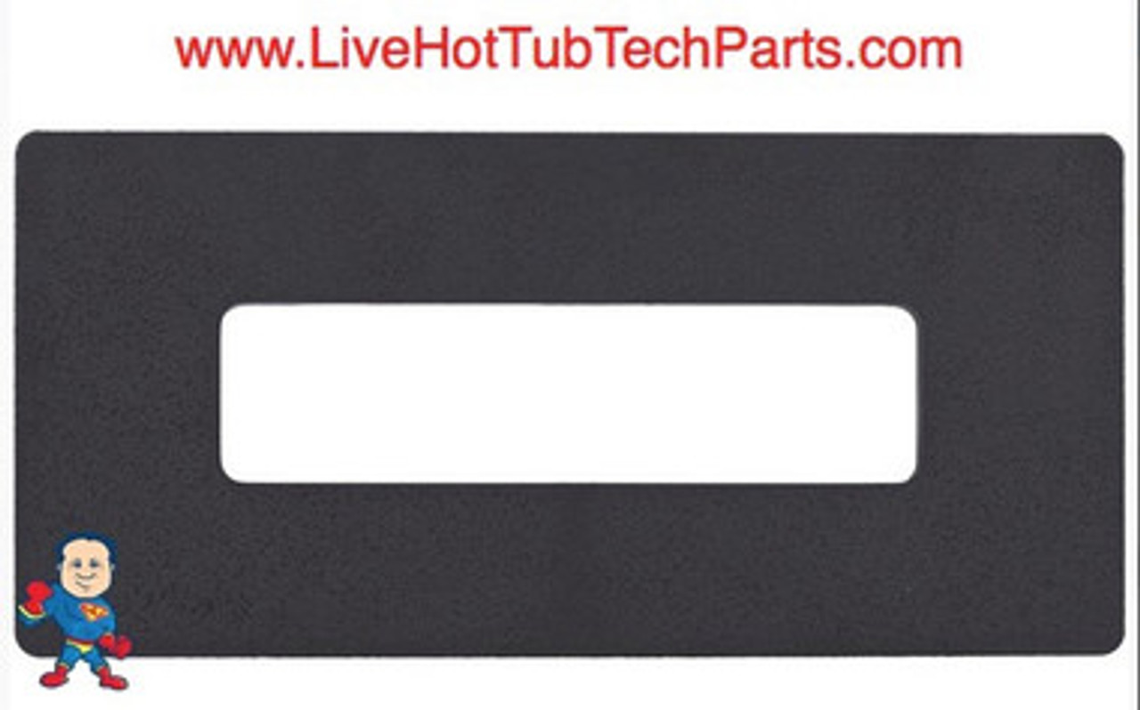 Adapter Blackout Plate, Hydro-Quip 8-1/2" x 3-1/2". For Eco-401 or Balboa E4 Duplex Topside