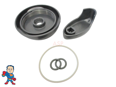 Diverter Valve 4" Kit JACUZZI® Premium Spa O-Rings Cap Handle Hot Tub