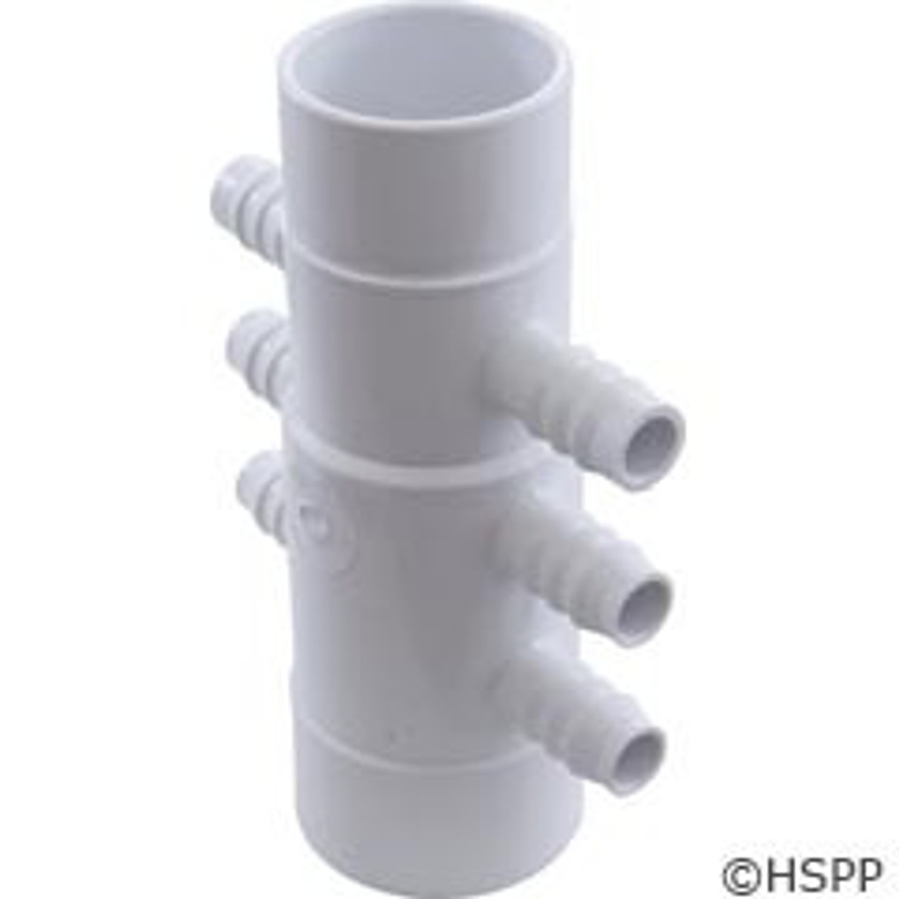 Manifold, 3/4"b, 6 Port, Flow Thru, 2"s x 2"spg