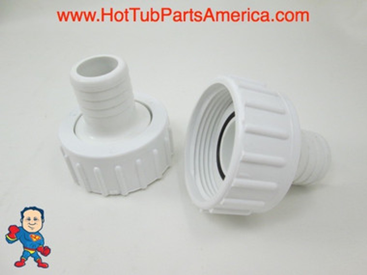 Set of 2 Hot Tub Spa 1" X 1" Barb Pump Union O-Ring Tiny Might others Video